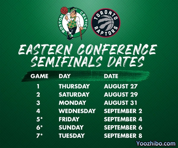 <a href=/gaoqinglanqiu/celtics/ target=_blank class=infotextkey>凯尔特人</a>vs<a href=/gaoqinglanqiu/raptors/ target=_blank class=infotextkey>猛龙</a>次轮对阵表出炉
